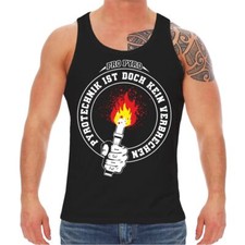 Herren Tank Top Muskelshirt Pyro ist kein Verbrechen stadion fans ultras jungs