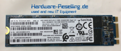 Hp Sandisk 256gb Ssd X600 Sata 2280 Sed Opal Sd9tn8w-256g