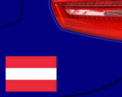 Samunshi Österreich Flagge Aufkleber Autoaufkleber in Nationalfarben  6 Größen