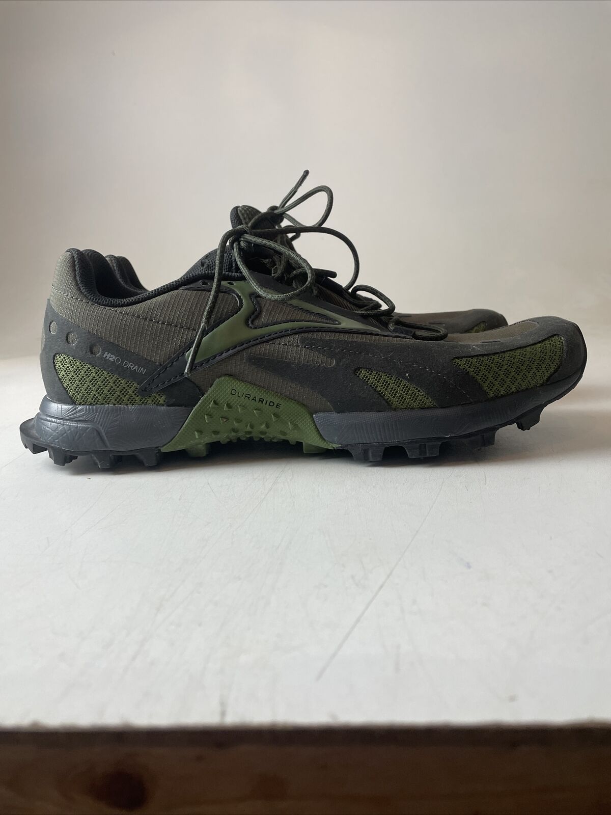 REEBOK H2O Drain All Terrain Running Shoes Green Black FU8344 Men&#039;s Sz 7 | eBay