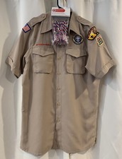 BOY SCOUTS Of America VENTED Uniform Shirt BSA Microfiber Scout Men  s Small