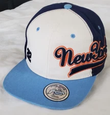 Seventy Seven NYC SnapBack Hat Ball Cap New York City 212 Blue Orange White NWT