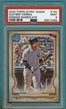 2020 Topps Gypsy Queen Gleyber Torres Missing Nameplate #100 PSA 9! POP 1!