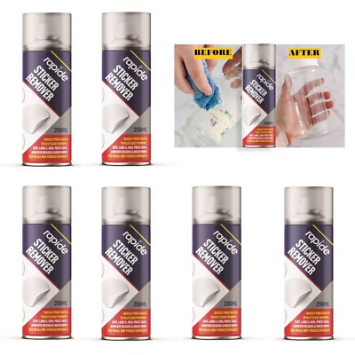 6x 250ml Sticker Remover Spray Helps Remove Stickers Gum Removes ...