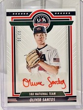 2022 USA Baseball Stars and Stripes 18U National Team #20 Oliver Santos Auto /10