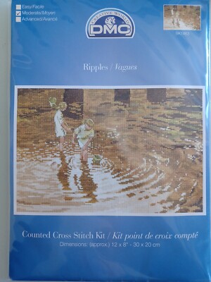 BRANDNEU, UNGEÖFFNET, DMC, KREUZSTICH-SET ''RIPPLES''.