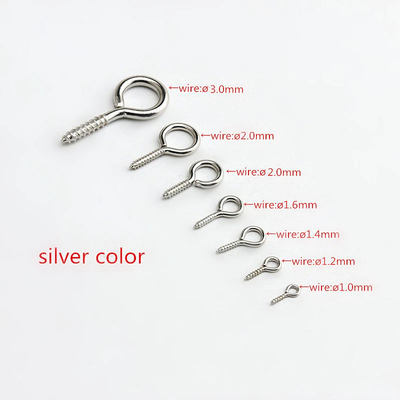 Batch Split Rings10-50mm Gun Black Key Ring Elastic Ring Key Chain