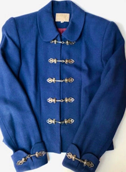 Alberto Makali Blue Pants Suit. Size 4.  Worsted Wool.  Made in the USA - Image 3 of 4