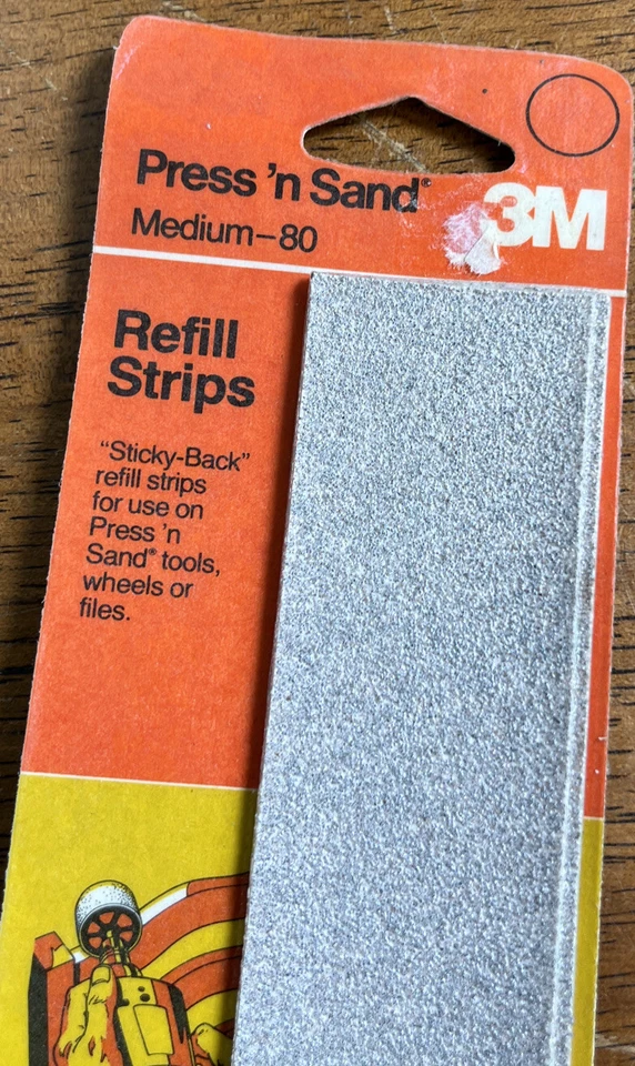 New 3M PRESS N SAND 09126 80 GRIT REFILL STRIPS sticky back press and sand - Image 2 of 4