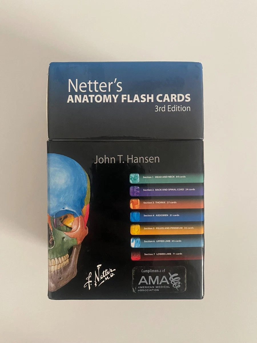 Netter's Anatomy Flash Cards Edition By John Hansen PhD