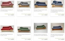 Sofa Liege Chiemgau, Ottomane, Recamiere, Landhaussofa, 38 Lagerstoffe !!!i