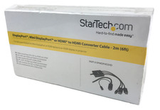 StarTech Mini DisplayPort HDMI Converter Cable 6 ft 2 m DPMDPHD2HD New Sealed