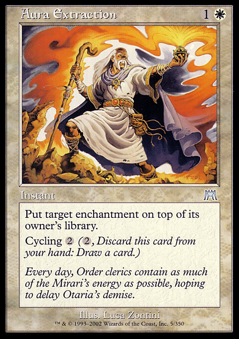Magic the Gathering MTG Aura Extraction (5) Onslaught   LP