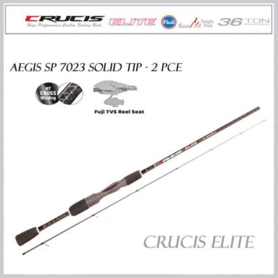 Crucis Elite Aegis SP7023UL - 2PC Spin Rod 36Ton Graphite Fuji K Guides ...