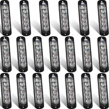 20 Pack Led Emergency Strobe Lights 6 Led Amber White Surface Mount Flashing Lig 20 Pack Led Emergency Strobe Lights 6 Led Amber White Surface Mount Flashing Lig