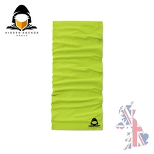 Fluro Green - Snood Face Shield Mask Bandana Neck Sock Seamless Tube Cycling