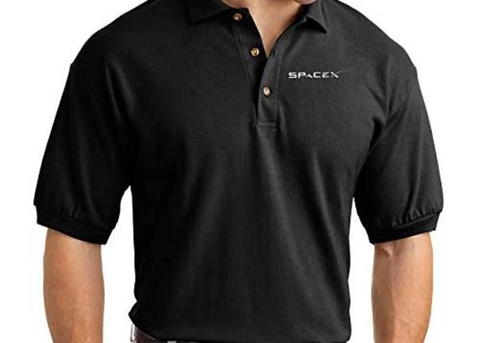 SPACEX Insignia Mens Polo XS-6XL, LT-4XLT Space Force Rocket Launch New