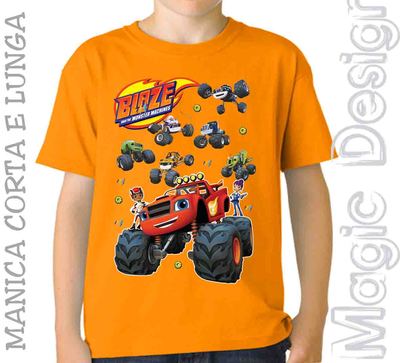 BLAZE UND DIE MEGA MASCHINEN AND THE MONSTER MACHINES TOYS T-SHIRT SPIELSHIRT 
