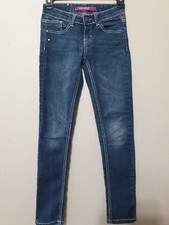 Vigoss Jeans Girl's Size 8 Skinny Mid Rise Blue Medium Wash Cotton Stretch Denim