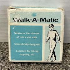 Vintage Walk-A-Matic Pedometer With Box & Paperwork Made in Japan