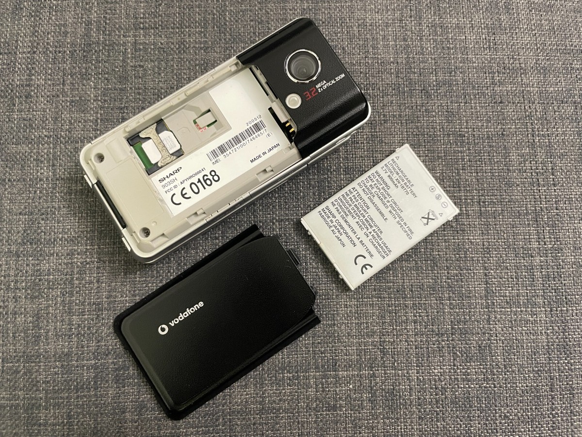 フォンフォン Mint Rare SHARP Vodafone 903SH Black SX833 FW Unlocked 3G Flip
