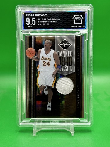2010-11 Panini Limited Kobe Bryant Banner Season Materials /99 Relic AC 9.5
