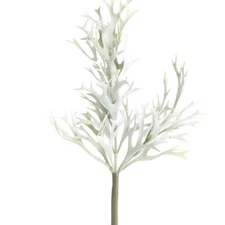 Set of 2 Flocked Artificial Staghorn Fern 15-3/4" Floral Sprays