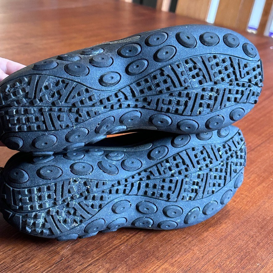 Merrell J60825 scarpe slip on uomo 7 5 Jungle Moc Midnight nere scamosciate