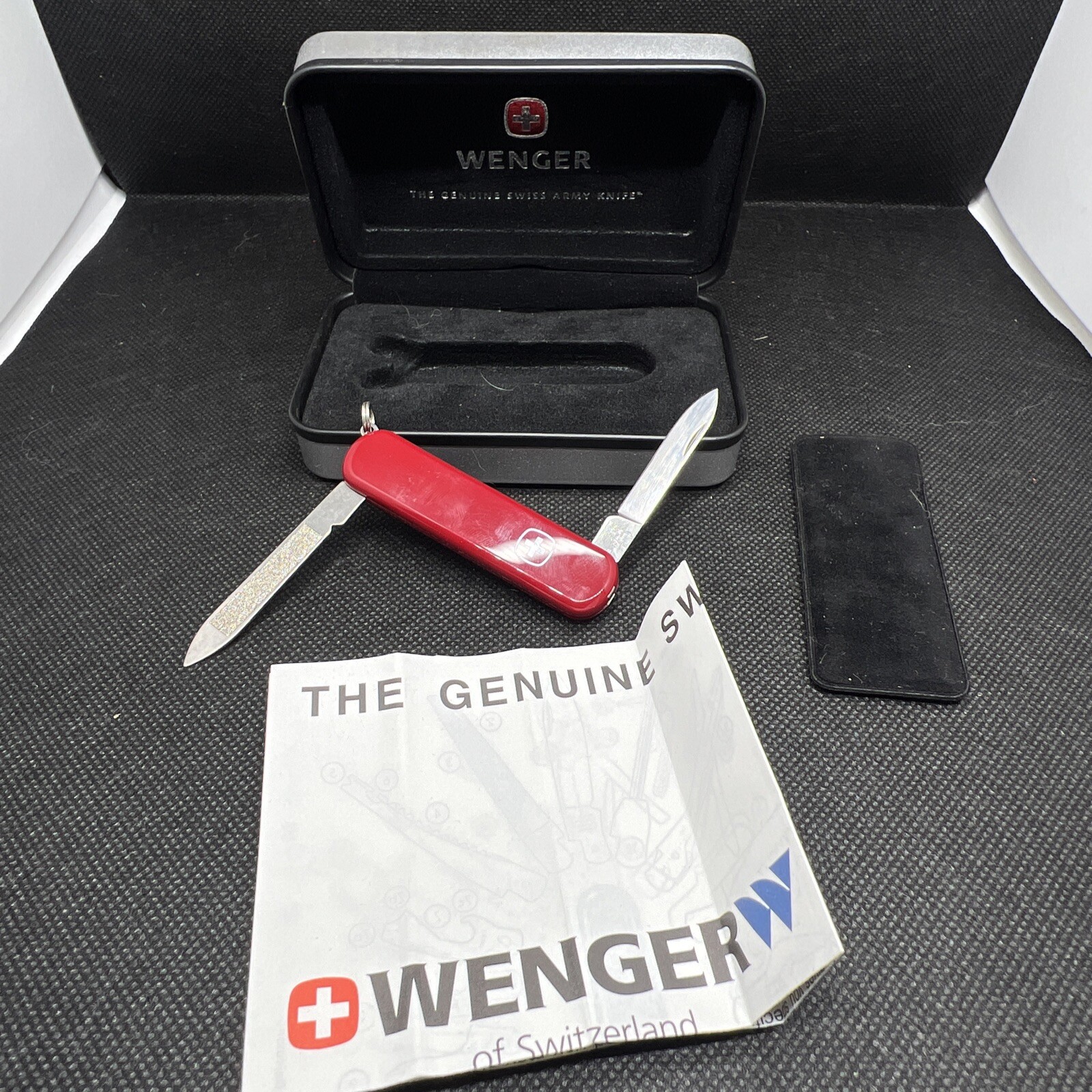 vintage wenger delemont Swiss Army knife In Case Advertisement