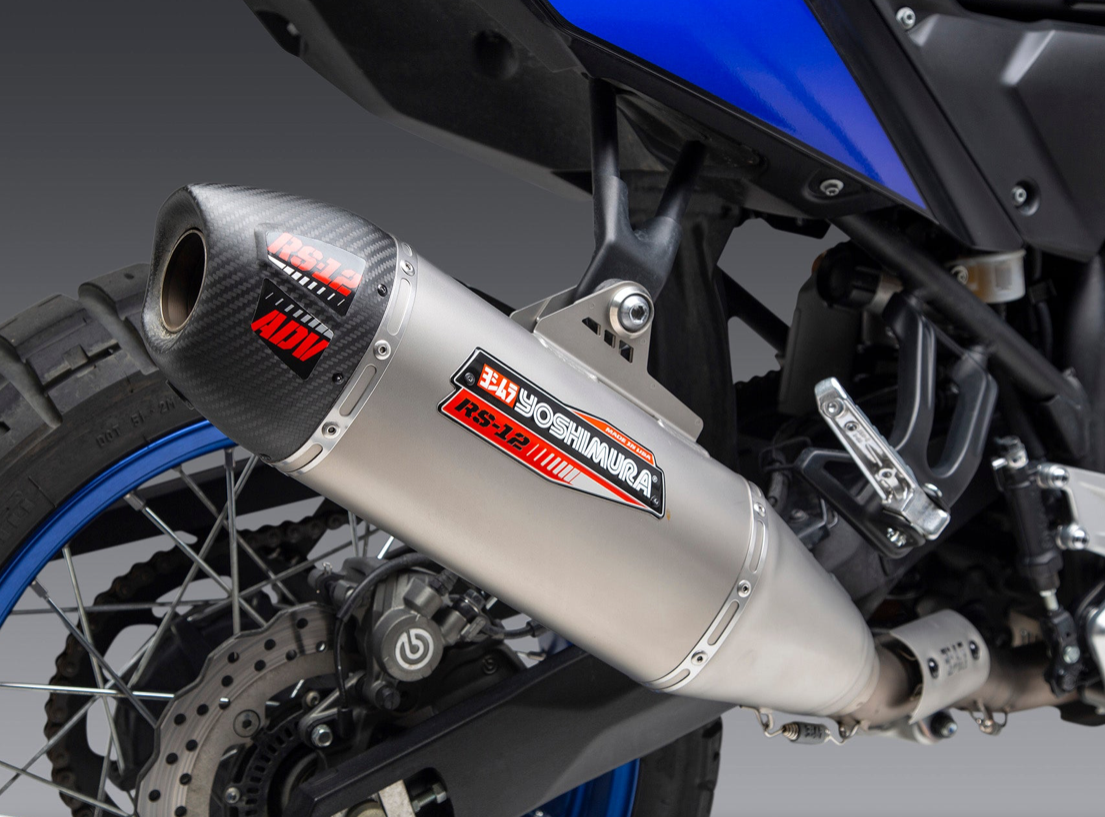 テネレ700 ヨシムラUSA RS-12 ステンレススリップオンマフラー Yoshimura Yamaha Tenere XTZ 700 RS-12 Stainless Full Exhaust