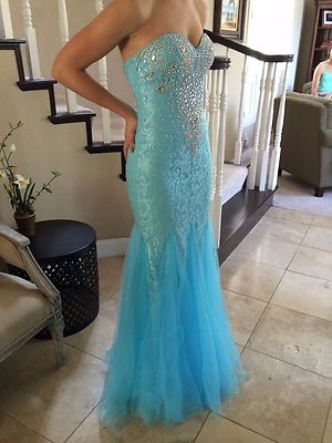 open lace back dress Charming Spaghetti Strap Flowers Sweetheart Long Prom Dresses, SG126  Wish  Gown