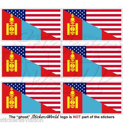 Autocollants Drapeaux USA Et Slovaquie - Lot De 6 Stickers 40mm - StickersWorld