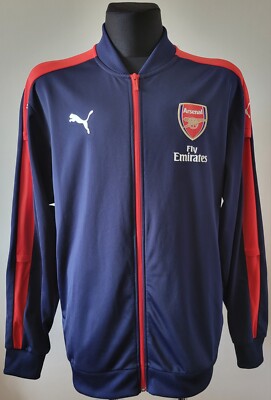 Arsenal London Gunners 2015 - 2016 Premier League Stadium Puma Jacket size 2XL