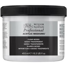 WINSOR & NEWTON Professional Acrylic Gesso - Clear - 450ml Tub