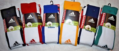 Adidas Baseball Climalite OTC Cushioned Compression Socks 2 Pair, Free Shipping!