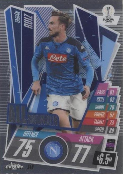 2020-21 Topps Chrome Match Attax UCL Fabian Ruiz #148 - 1 of 1