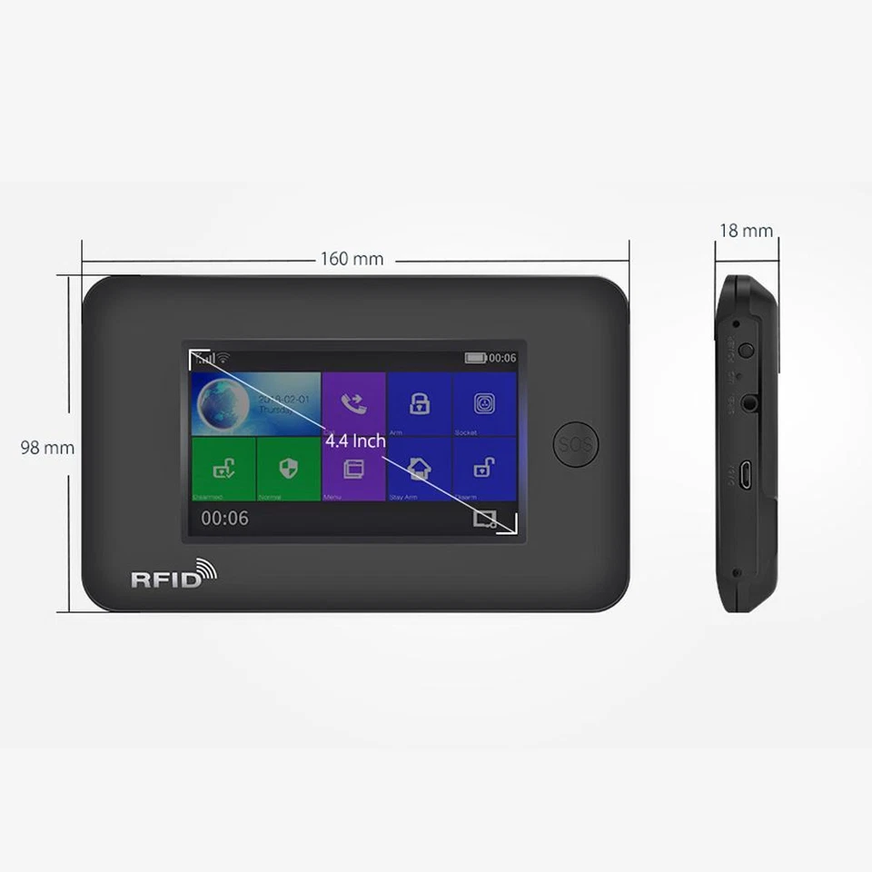 T35 Tuya Alexa APP WiFi GSM GPRS Wireless Home Security Alarm System+2 IP Camera - Image 3 of 4