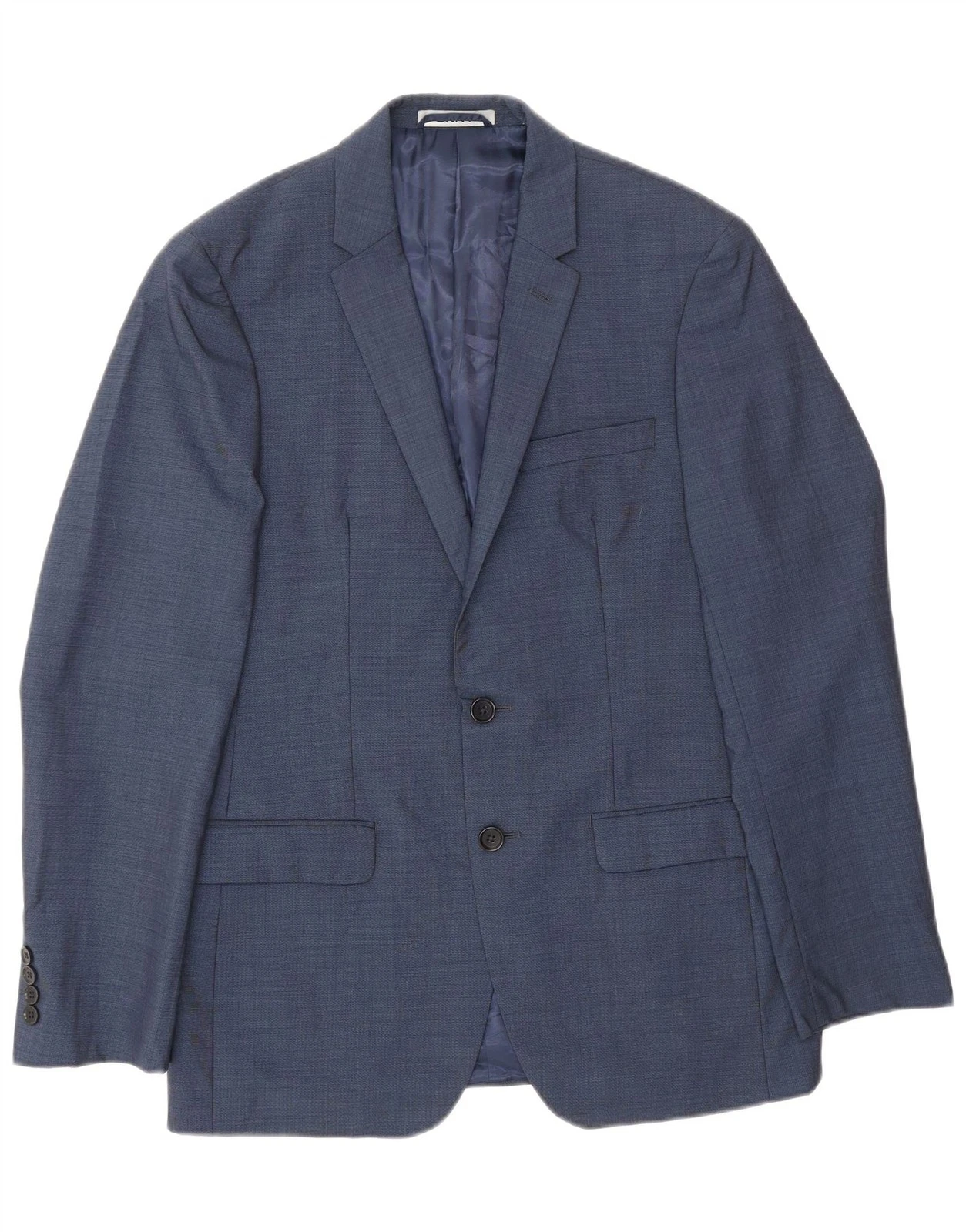 Dkny Mens 2 Button Blazer Jacket UK 38 Medium Navy Blue DJ14