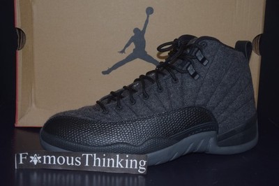 Air Jordan 12 Wool Mens Basketball Shoes 852627 003 RARE Style BEST PRICE