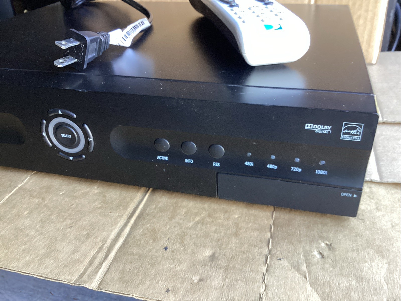 DirecTV HR22-100 Satellite TV DVR Receiver w/ Remote, Power Cable *No Card*