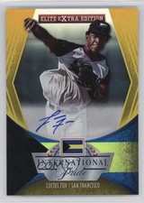 2015 Panini Elite Extra Edition Signatures Gold 5/5 Lucius Fox #22 Auto 0d4