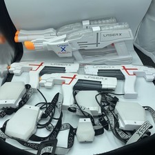 Laser X Fusion Laser Tag Blaster Guns With Chest Targets - Set of 5
