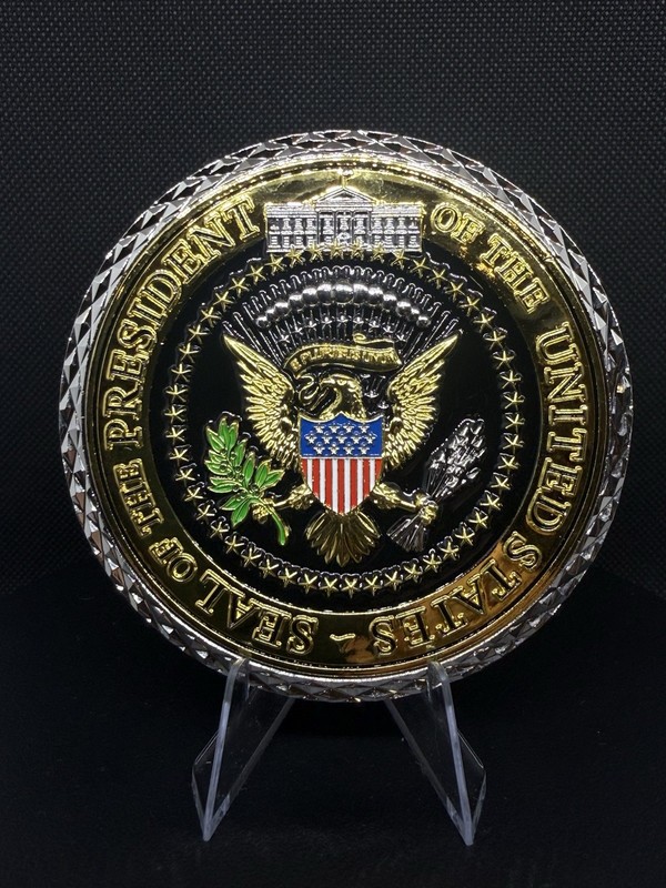 President of the United States Trump Black Variant 45 & 47 Challenge coin