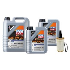 7L Liqui Moly Special Tec LL 5W-30 Mann Engine Oil Change Kit for W204 C300 C350