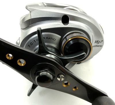 Shimano 09 ALDEBARAN Mg7 Left Handed Baitcasting Reel w/Box JAPAN