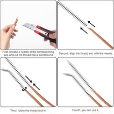 Baseball Glove Lacing Needle Set 4 Pack Durable Repair and Relacing Tool NEW