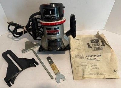 Vintage Sears Craftsman 1 HP Router 315.17550 with Manual & Wrench