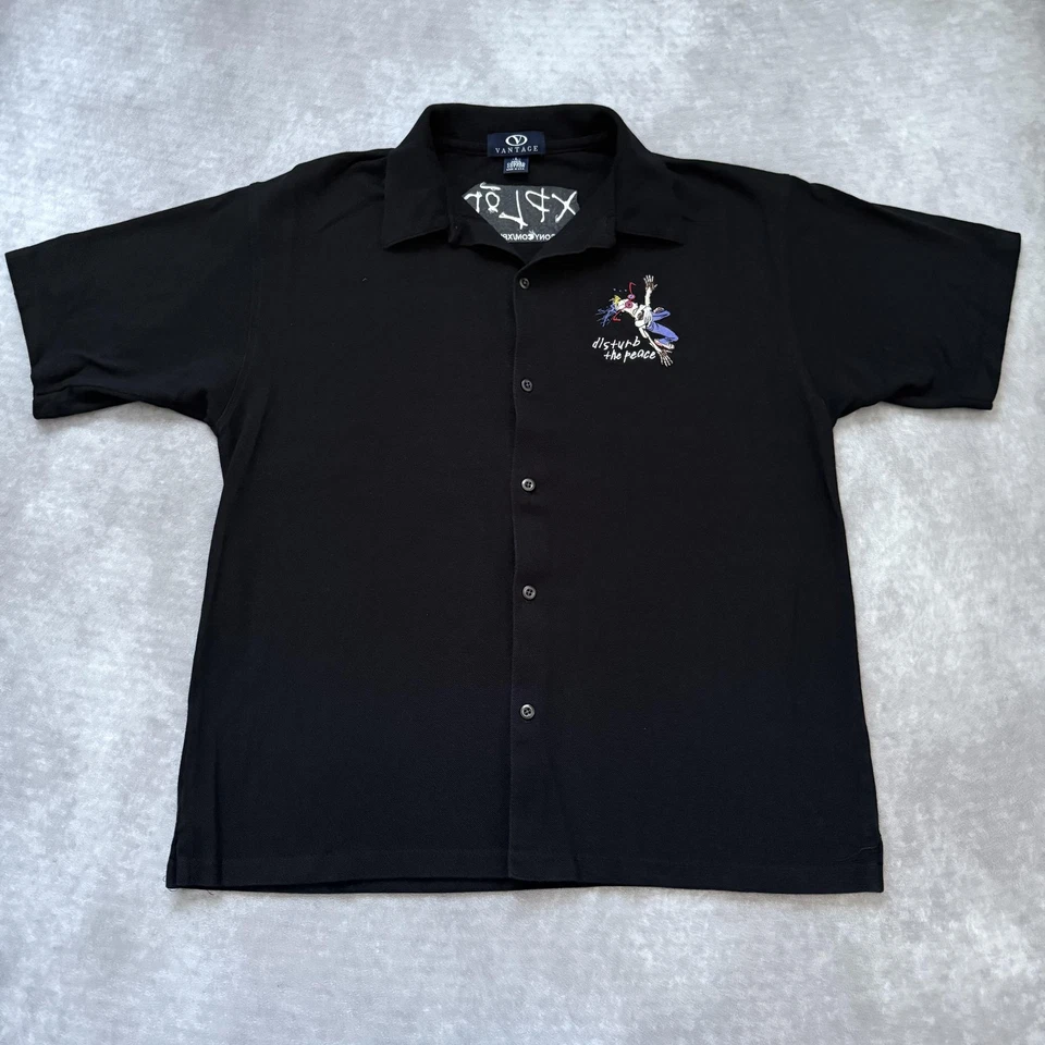 Camisa masculina vintage Sony Xplod logotipo L tecnologia Y2K bordada internet - Imagem 4 de 4