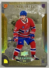25-26 Black Diamond 🔥 COLE CAUFIELD 🔥 Exquisite Collection Gold #V-CC (05/25)