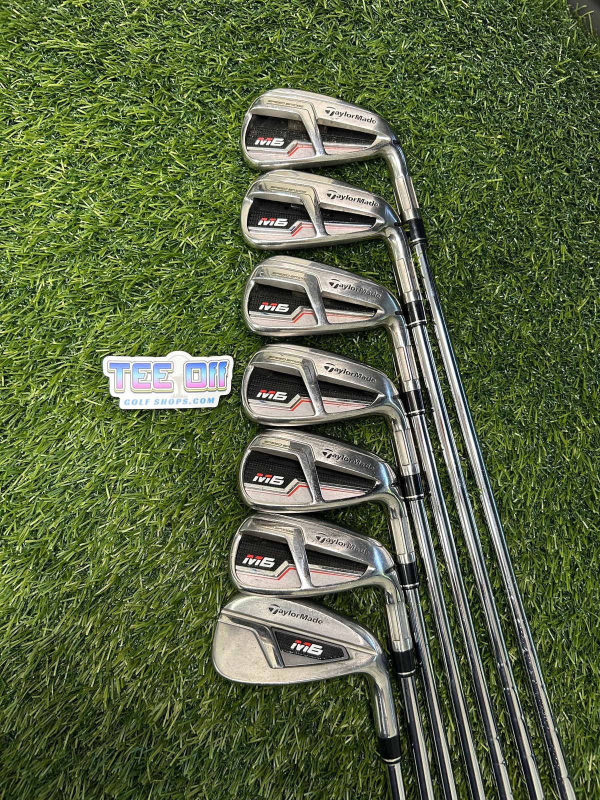 TaylorMade M6 Irons Set 5-AW KBS Max Stiff Flex GP Grips RH